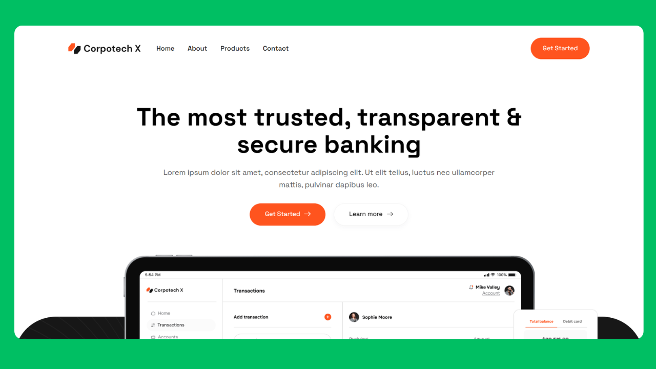 Crypto Elementor Template Design One